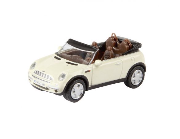 Schuco 25912 MINI COOPER CABRIO 1/87 Panna Modellino