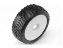 Gomme AKA Products 14003SPW Gridiron Soft Pre-Mounted White 1:8 Buggy Modellino