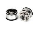 Cerchi Pro-Line 2737-11 Desperado 2.2 Black Chrome Wheels 1:16 Modellino
