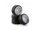 Gomme Ansmann Racing 554900055 SC Ruote Stile Classico cromo/bianco 1:10 Modellino