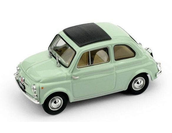 Brumm BM0405-13 FIAT 500D CHIUSA 1960-1965 VERDE CHIARO INTERNO BEIGE-AVORIO 1:43 Modellino