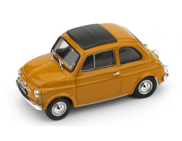 Brumm BM0455-13 FIAT 500F CHIUSA 1965-1972 GIALLO POSITANO INTERNO NERO 1:43 Modellino
