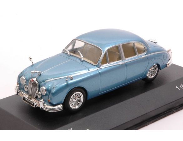 White Box WB201 JAGUAR MK II 1960 METALLIC BLUE 1:43 Modellino