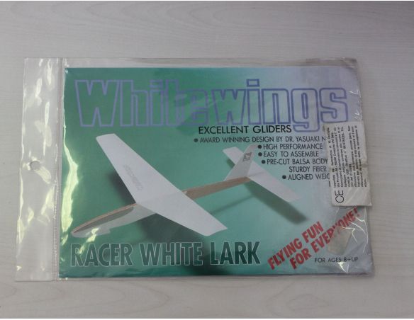 White wings AG 100-W RACER WHITE LARK AEREO BALSA models Kit Modellino