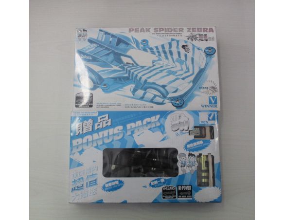 WINNER 10422 PEAK SPIDER ZEBRA MACCHININA MINI 4WD RACER KIT 1:32 SCATOLA ROVINATA