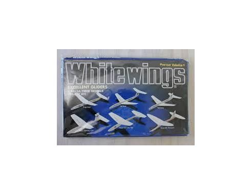 White Wings AG 660 Excellent Gliders 6 Modelli Balsa Pre-Cut Kit Modellino