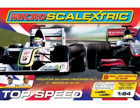 Scalextric G1060 Pista Elettrica Micro TopSpeed MCLAREN 1/34 RADIOCOMANDO