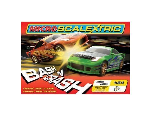Scalextric G1049 Pista Elettrica Micro Bash'n Crash 1/64 RADIOCOMANDO