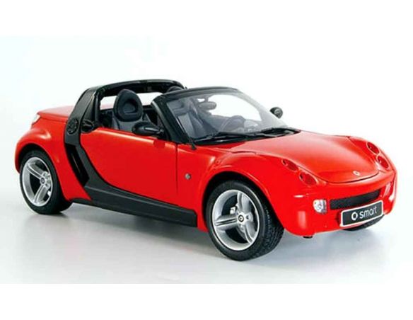 KYOSHO SMARTWARE 0014175V002C37Q00 SMART ROADSTER SPICE RED CABRIO 1:18 Modellino