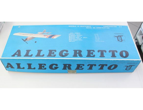 AERMODELS TEAM JET ALLEGRETTO BALSA MODELLO KIT AEREO LEGNO  - SCATOLA ROVINATA