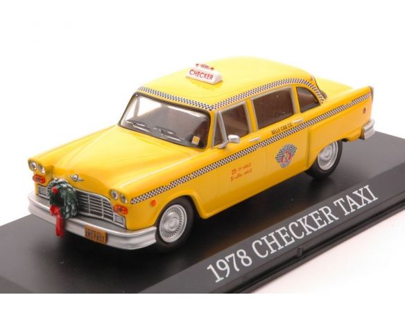 Greenlight GREEN86075 CHECKER TAXI 1978 SCROOGED 1988 1:43 Modellino