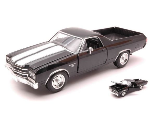 New Ray NY71883CB CHEVROLET EL CAMINO SS 1970 BLACK 1:24 Modellino