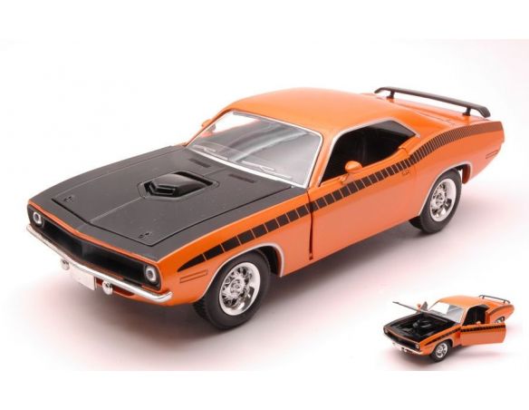 New Ray NY71883PO PLYMOUTH BARRACUDA 1970 ORANGE 1:24 Modellino