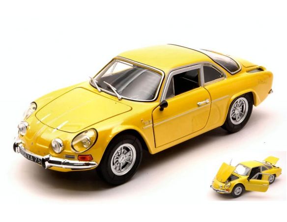 Nostalgie NT063 RENAULT ALPINE A110 1600 S 1971 YELLOW 1:24 Modellino