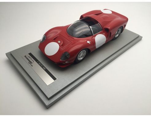 Tecnomodel TMD1820H FERRARI 365 P2 TEST PRESS WHITE CIRCLE VERSION 1966 Modellino