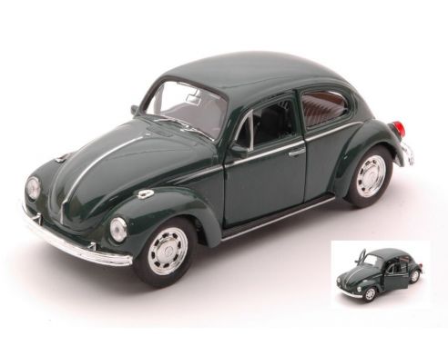Welly WE42343WGN VW BEETLE DARK GREEN cm 11 Modellino