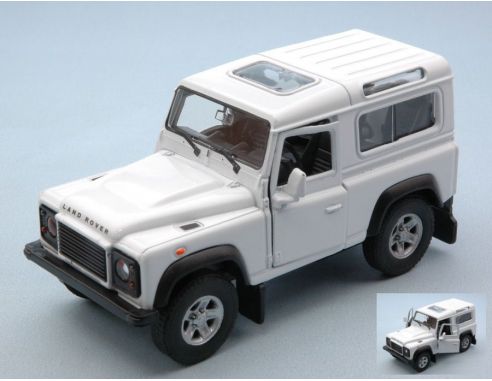 Welly WE42392W LAND ROVER DEFENDER RHD WHITE cm 11 Modellino