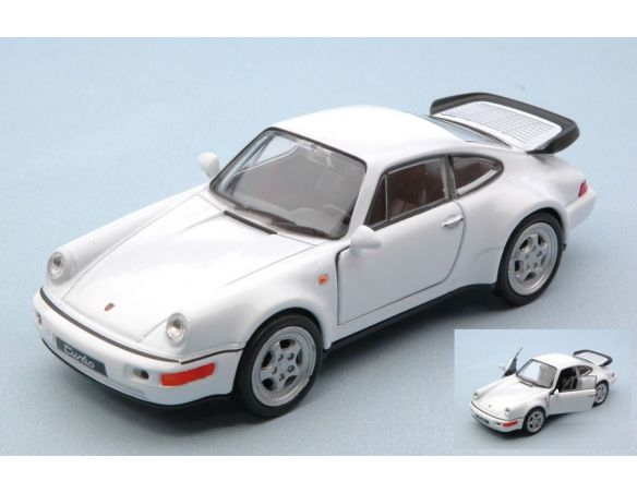 Welly WE43611W PORSCHE 964 TURBO WHITE cm 11 Modellino