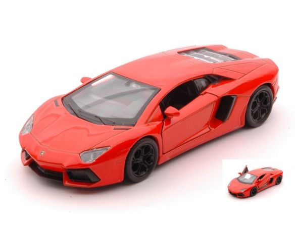 Welly WE43643WO LAMBORGHINI AVENTADOR LP700-4 ORANGE cm 11 Modellino