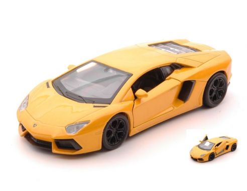 Welly WE43643WY LAMBORGHINI AVENTADOR LP700-4 YELLOW cm 11 Modellino
