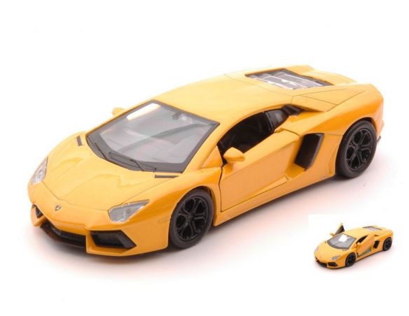 Welly WE43643WY LAMBORGHINI AVENTADOR LP700-4 YELLOW cm 11 Modellino