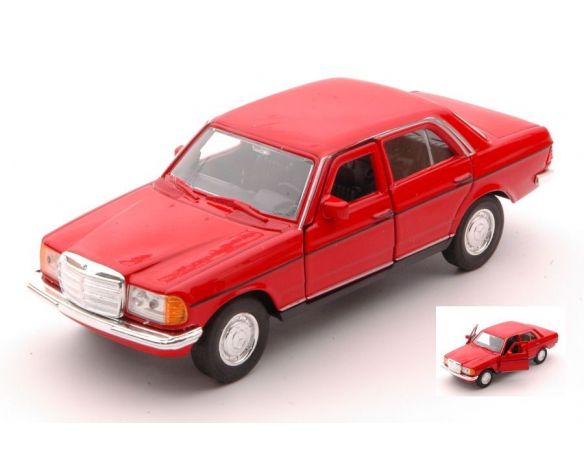 Welly WE43686F MERCEDES W123 RED cm 11 Modellino