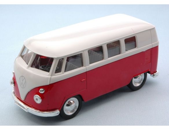 Welly WE49764CWR VW T1 BUS 1963 RED/WHITE cm 11 Modellino