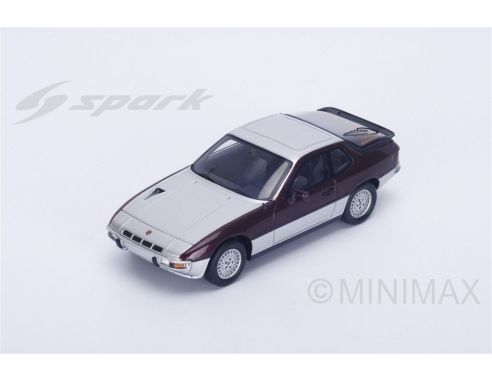 Spark Model S1375 PORSCHE 924 TURBO 1979 SILVER 1:43 Modellino