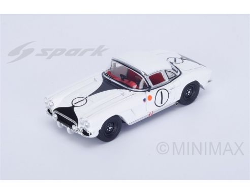 Spark Model S4709 CHEVROLET CORVETTE C1 RETIRED LM 1962 T.SETTEMBER-J.TURNER 1:43 Modellino