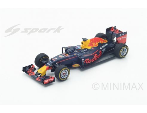 Spark Model S5023 RED BULL RB12 D.RICCIARDO 2016 N.3 WINNER MALAYSIAN GP 1:43 Modellino
