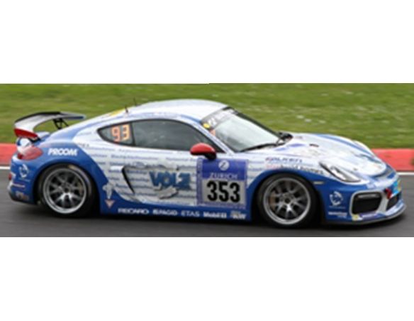 Spark Model SG259 PORSCHE CAYMAN GT4 N.353 24 H NURBURGRING 2016 KEILWERTH-WAWER 1:43 Modellino