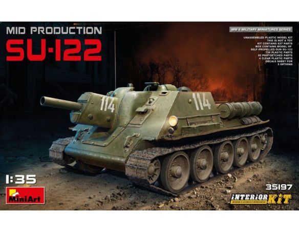 Miniart MIN35197 SU-122 MID PRODUCTION KIT 1:35 Modellino