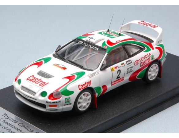 Trofeu TFRRAL47 TOYOTA CELICA N.2 2nd RALLY OF PORTUGAL 1995 KANKKUNEN-GRIST 1:43 Modellino