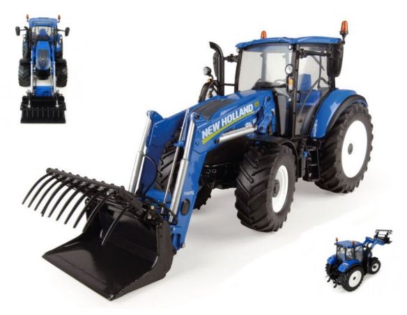 Universal Hobbies UH4958 NEW HOLLAND T5.120 WITH FRONTLOADER 1:32 Modellino