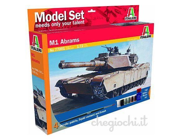 Italeri IT77001 M1 ABRAMS KIT 1:72 Modellino