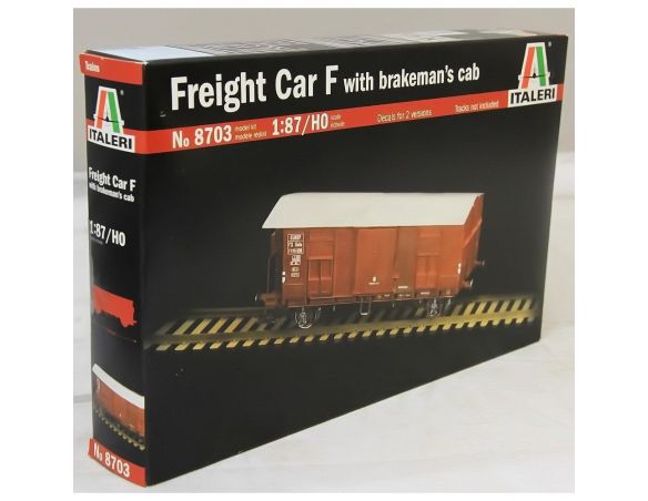 Italeri IT8703 Freight Car F carro FS tipo F con garitta 1:87 HO Kit Modellino
