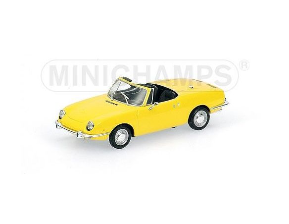 MINICHAMPS 400121232 Fiat 850 Sport spider Gialla 1968 1:43  Modellino