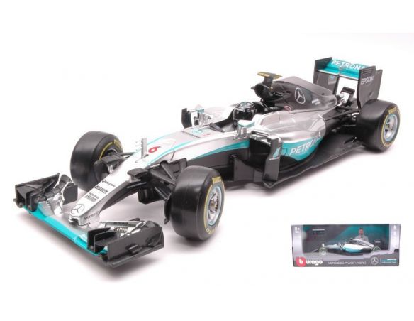 Bburago BU18001R MERCEDES AMG PETRONAS W07 HYBRID N.ROSBERG 2016 N.6 WORLD CHAMPION 1:18 Modellino