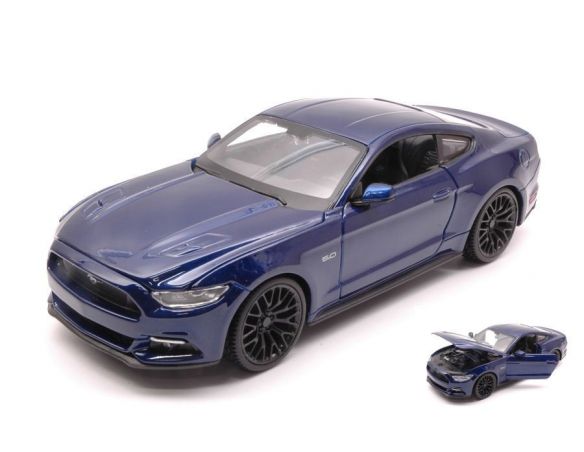 Maisto MI31508BL FORD MUSTANG GT 2015 BLUE 1:24 Modellino