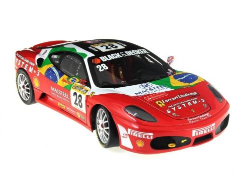 Hot Wheels Elite N2068 FERRARI  F430 CHALLANGE 28 Bruno Senna 1:18 Modellino