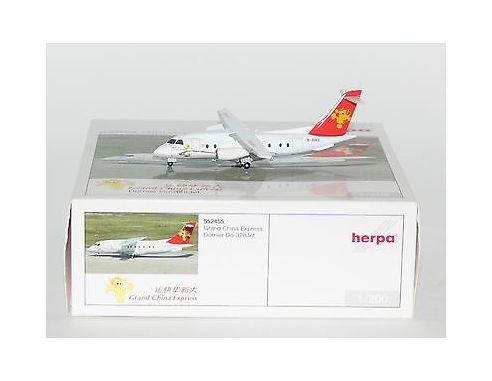HERPA AEREO 552455 GRAN CHINA EXPRESS DORNIER DO-328 JET 1/200 Modellino