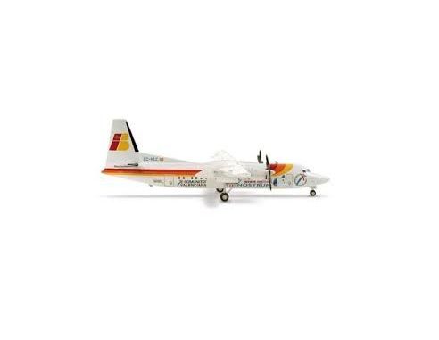 HERPA AEREO 553018 IBERIA REGIONAL AIR NOSTRUM FOKKER 50 1/200 Modellino