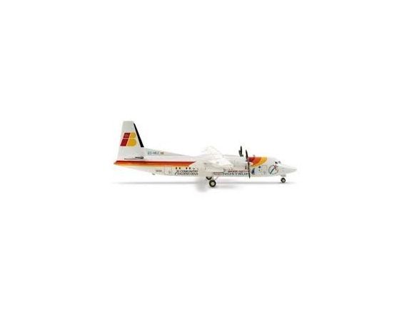 HERPA AEREO 553018 IBERIA REGIONAL AIR NOSTRUM FOKKER 50 1/200 Modellino