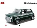 Bburago BU43210A MINI COOPER GREEN W/WHITE ROOF 1:32 Modellino