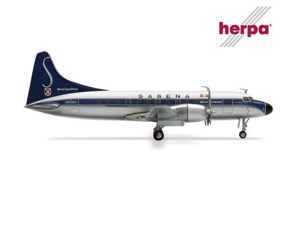 HERPA AEREO 552196 SABENA CONVAIR 440 METROPOLITAN 1/200 Modellino