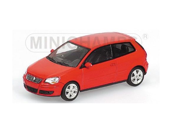 MINICHAMPS 400054400 Volkswagen Polo IV 2005 Rossa 1:43  Modellino