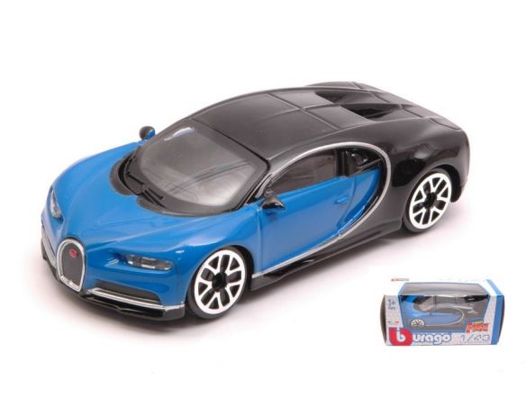 BBURAGO BU30348 BUGATTI CHIRON 2016 BLUE/BLACK 1:43 Modellino