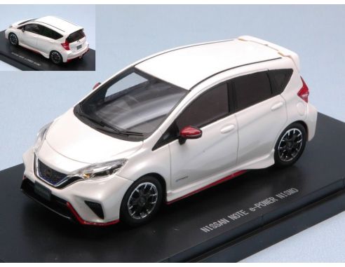 Ebbro EB45438 NISSAN NOTE e-POWER NISMO 2015 BRILLANT WHITE PEARL (RESIN) 1:43 Modellino