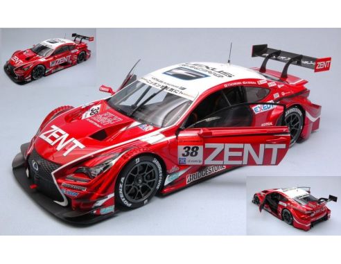 Ebbro EB81028 LEXUS RC F N.38 3rd S.GT500 OKAYAMA 2015 Y.TACHIKAWA-H.ISHIURA 1:18 Modellino