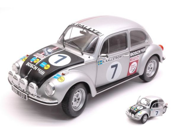 Solido SL1800503 VW BEETLE 1303 N.7 RETIRED R.ACROPOLIS 1973 H.KALLSTROM-C.BILLSTAM 1:18 Modellino